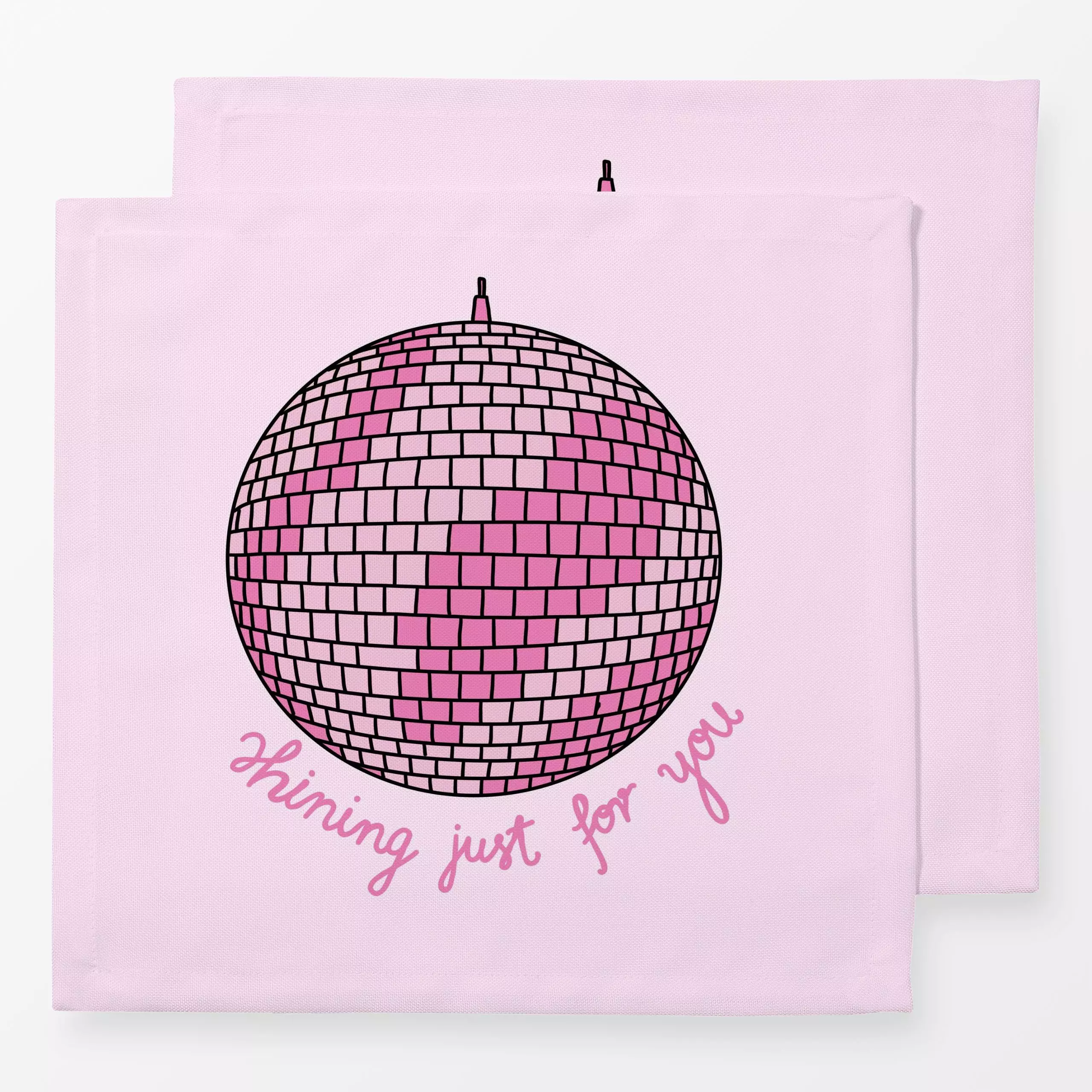 Servietten Shining just for you Rosa - Sommer, Anlässe - von „textilwerk"; Illustration, trend, Geschenk, textilwerk, swifti...
