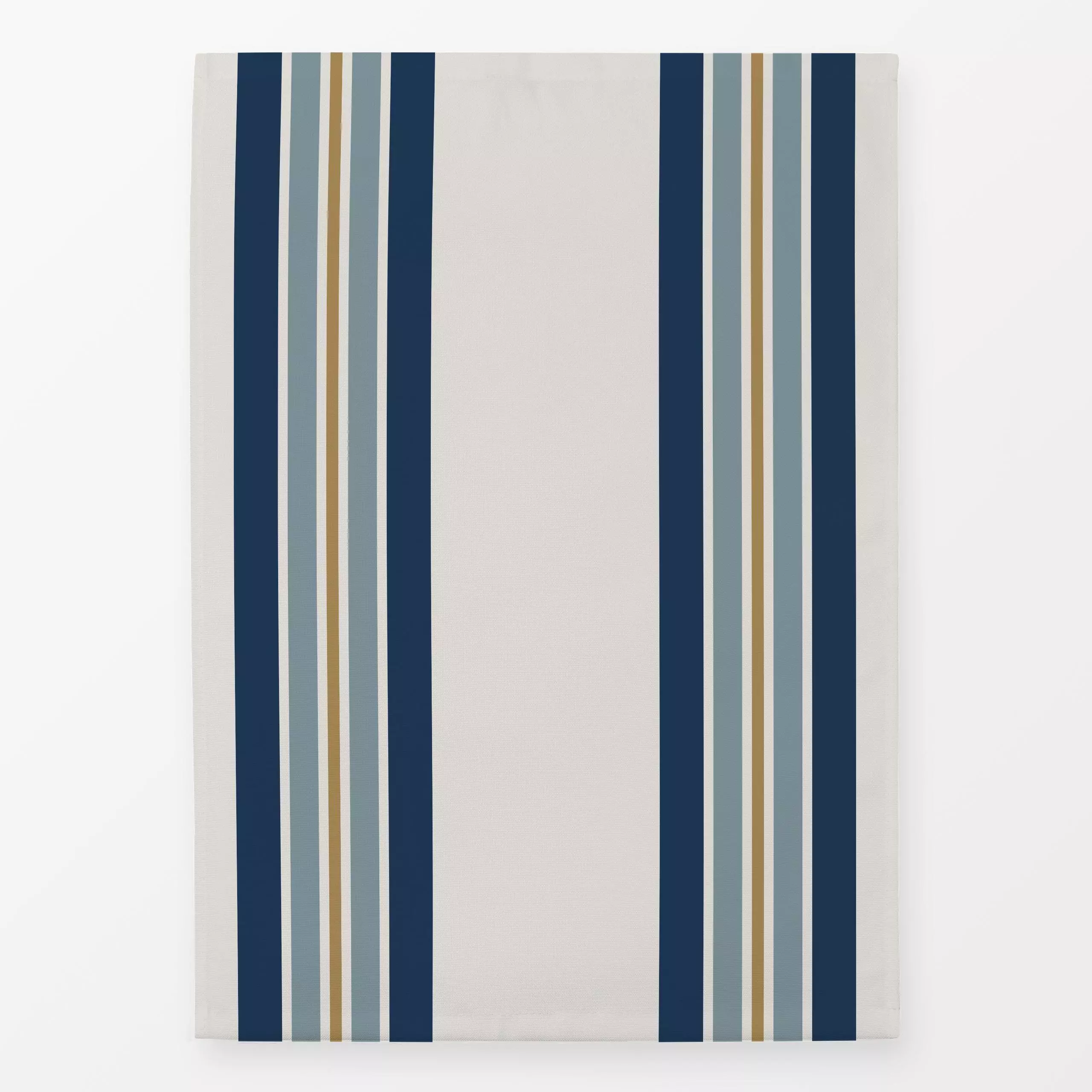Geschirrtücher Streifen vertical blau beige - Symbole & Muster - von „Katrin Graff"; boho, Streifen, Strand, Sommer, Leinen,...