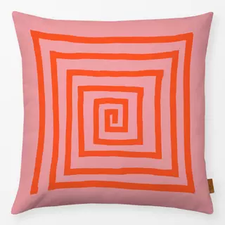 Kissen Labyrinth Rosa