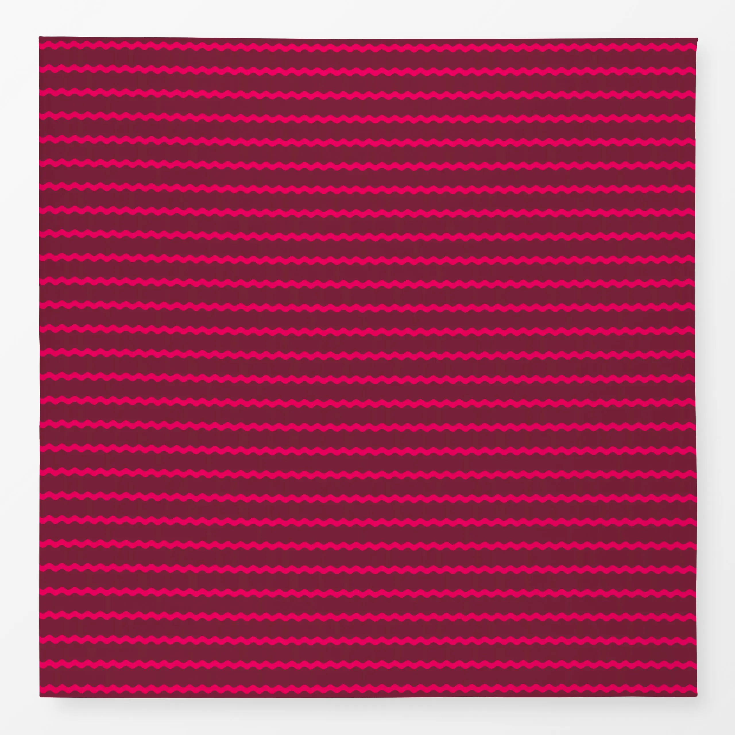 Tischdecke Wellenstreifen rot pink - Weihnachten, Winter, Symbole & Muster - von „Studio Kesse"