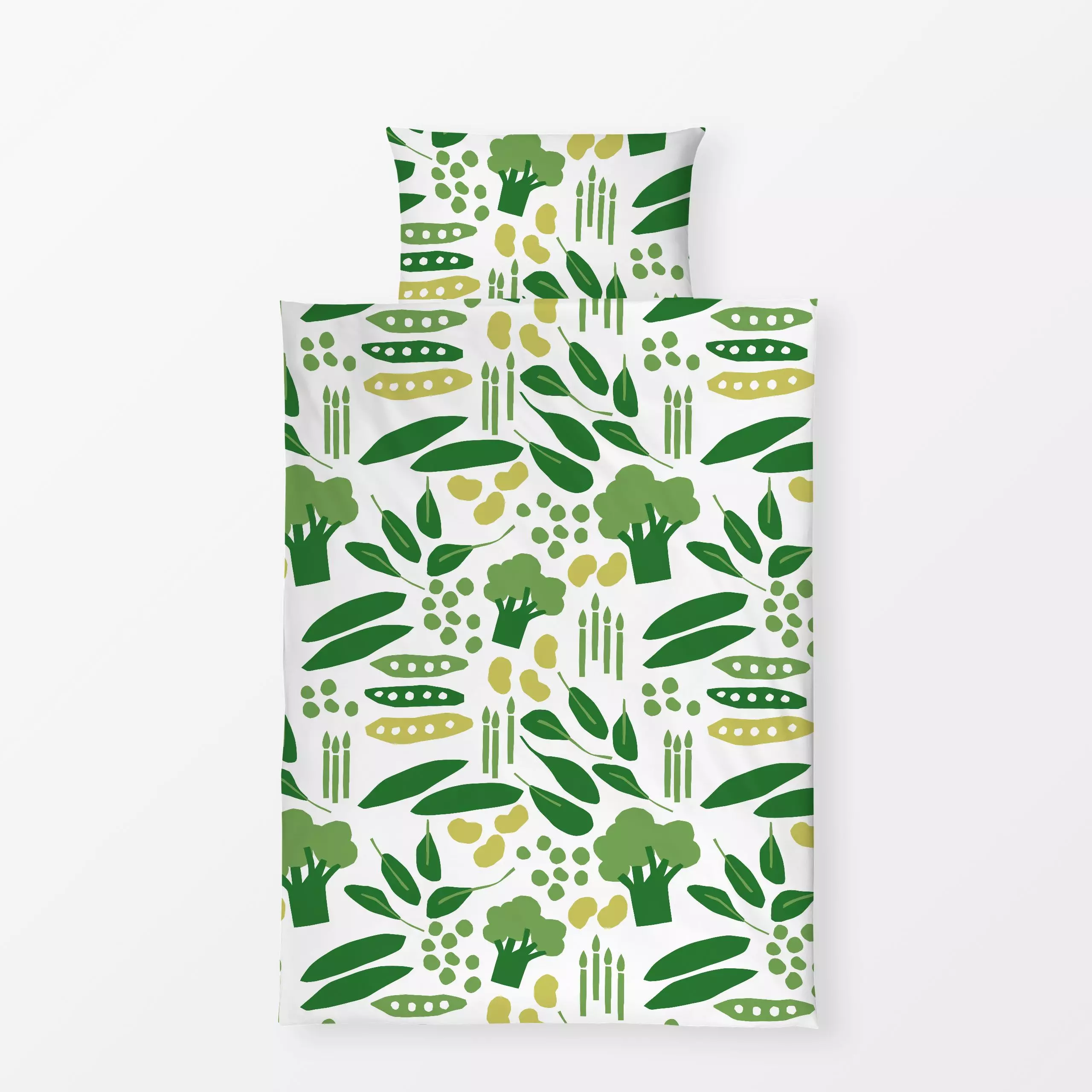 Bettwäsche Greenery - Küche, Essen & Trinken - von „Lisa Jasmin Bauer"; Greenery, green, cutouts, papercut, Gemuese, paperart