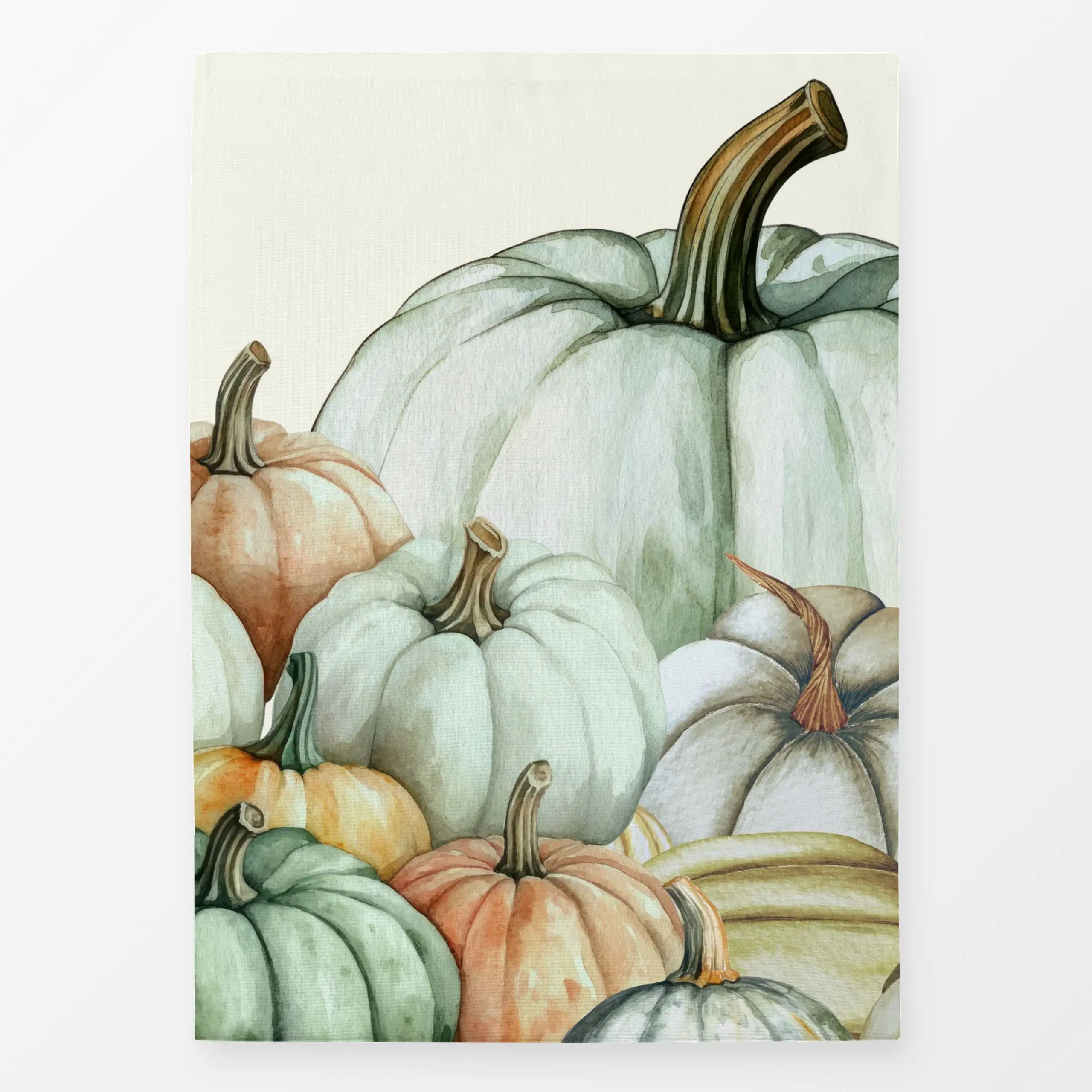 Geschirrtücher Bunte Kürbisse im Herbst - Herbst, Gemüse - von „Monika Strigel"; Herbst, MonikaStrigel, Landhausstil, cottag...
