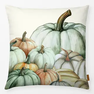 Kissen Bunte Kürbisse im Herbst