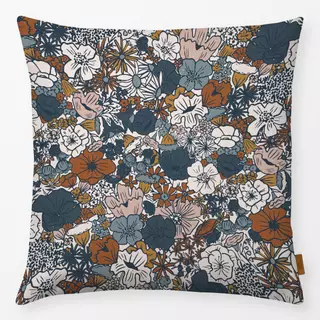 Kissen Blumenwiese blau