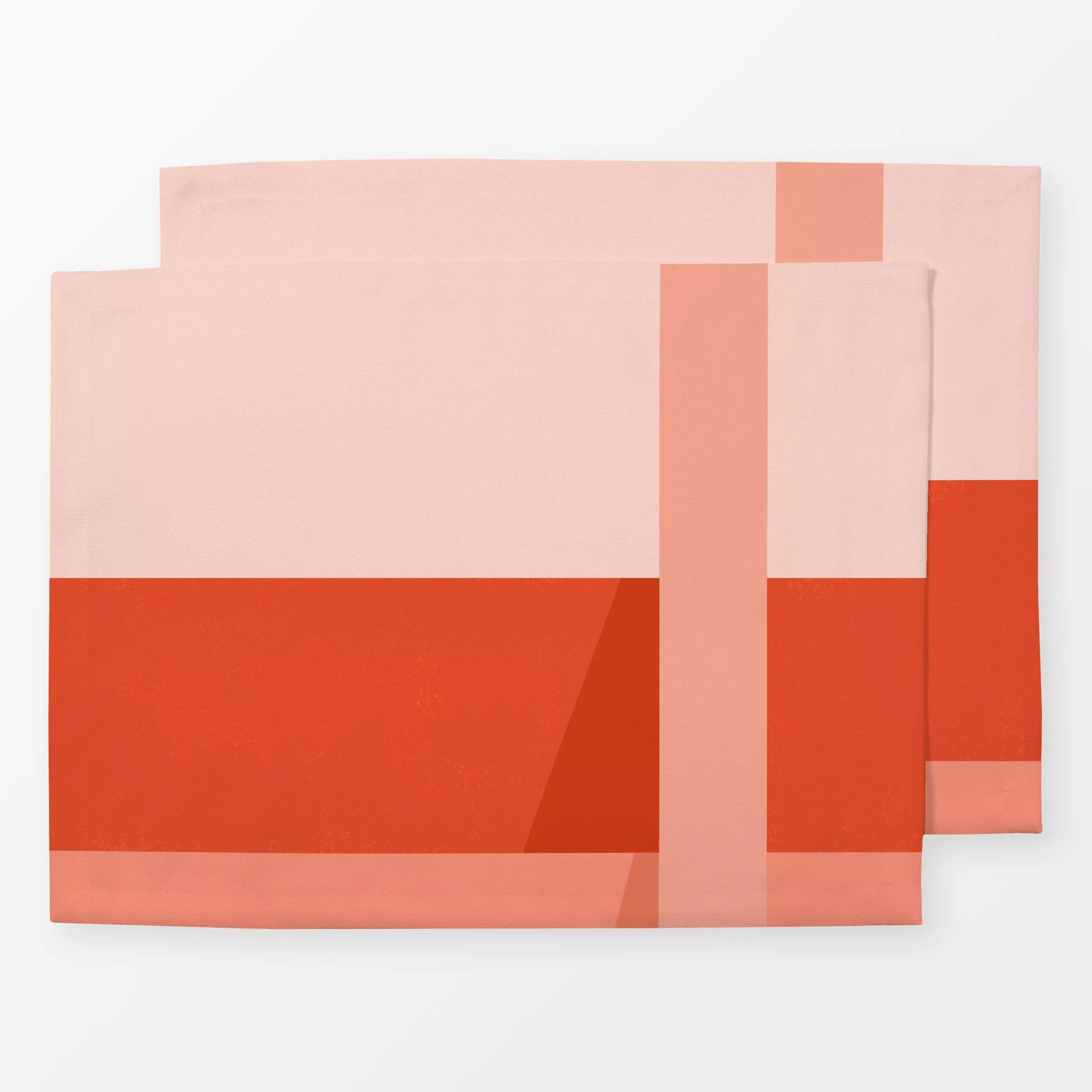 Tischset Colorblocking Sommerstreifen - Sommer, Symbole & Muster - von „Maria Eugênia Zanchet"; minimal, linie, bold