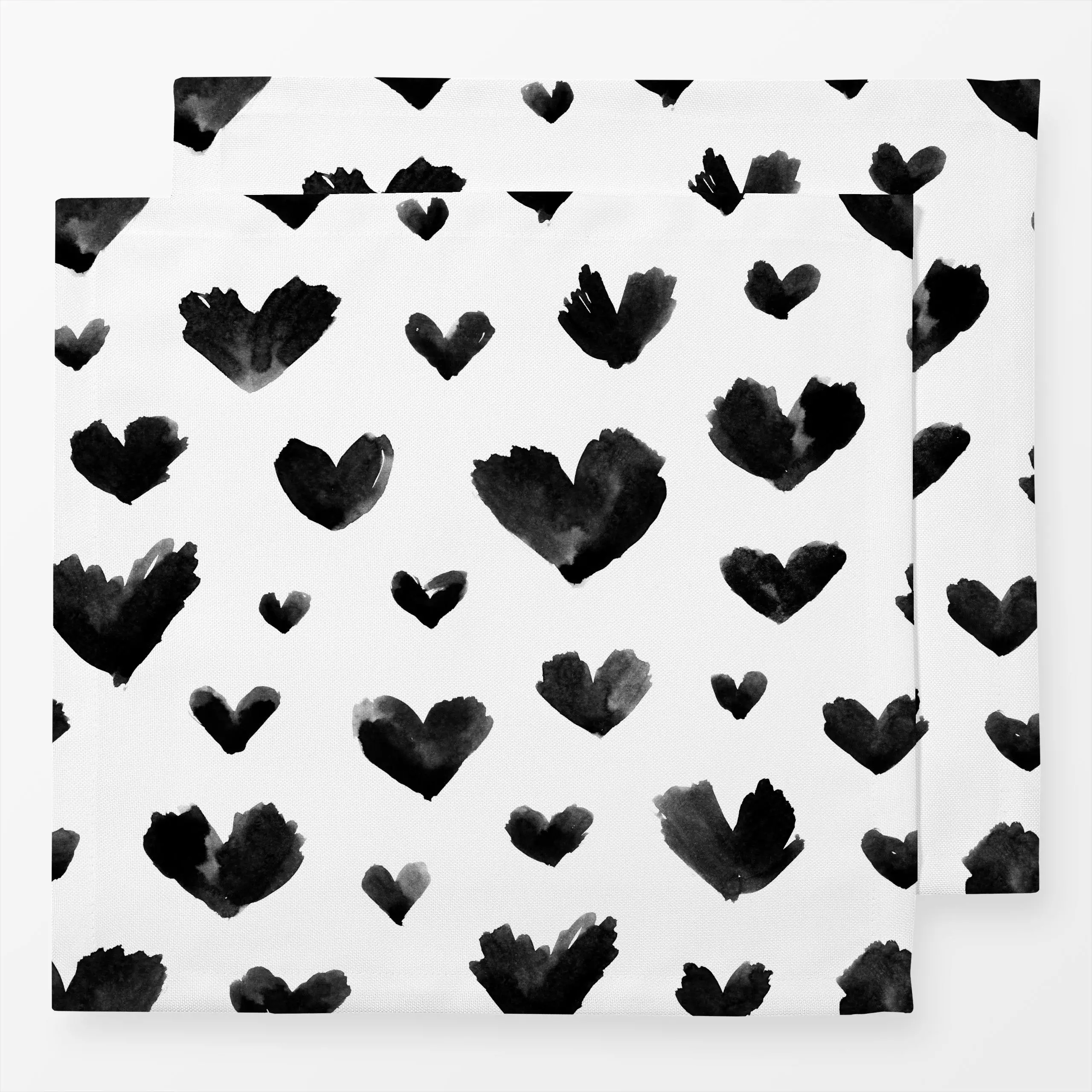 Servietten Resümee Liebe 1 - Liebe, Romantik & Pride - von „Primus Pattern"; Wasserfarben, Tusche, minimal, skandinavisch, H...