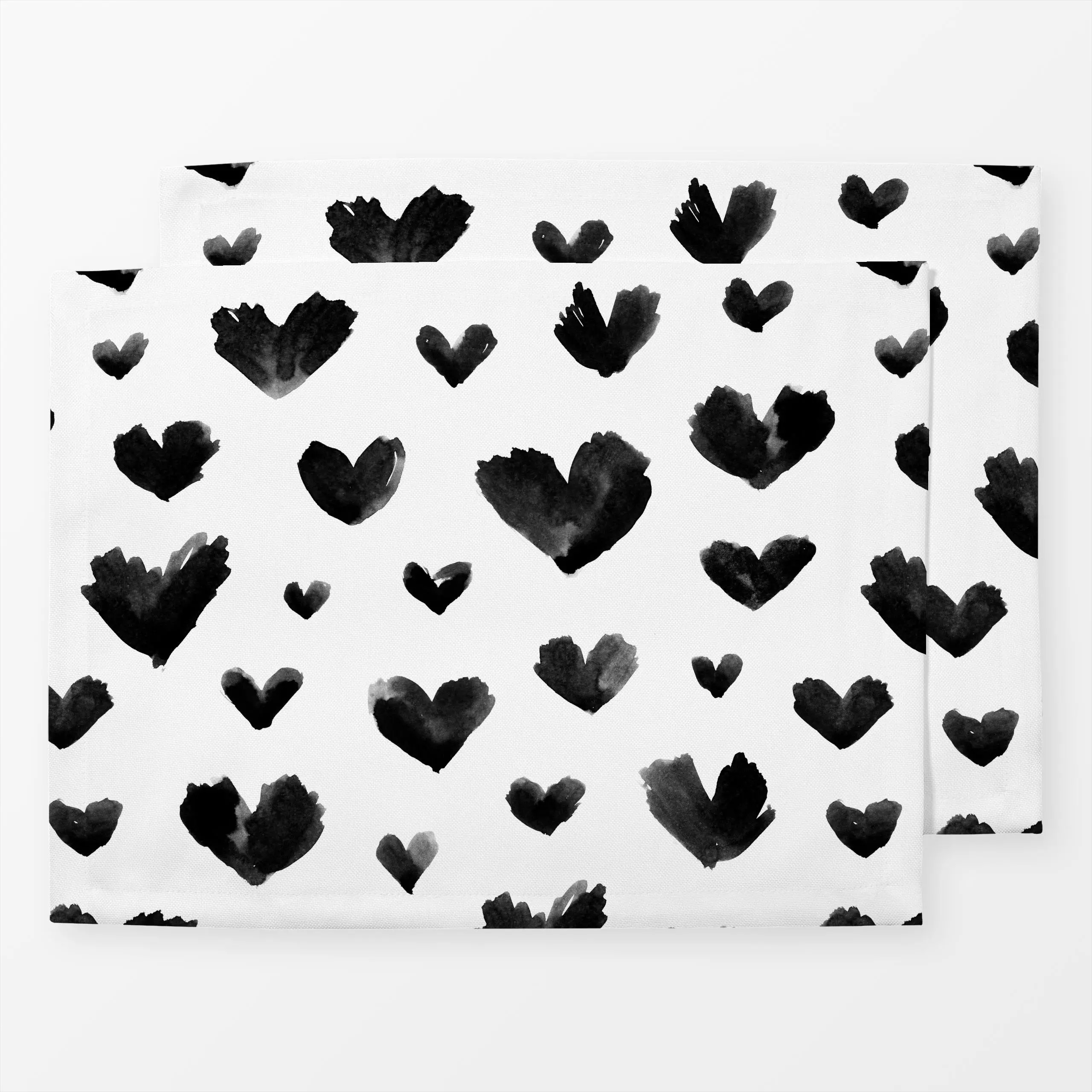 Tischset Resümee Liebe 1 - Liebe, Romantik & Pride - von „Primus Pattern"; Wasserfarben, Tusche, minimal, skandinavisch, Her...