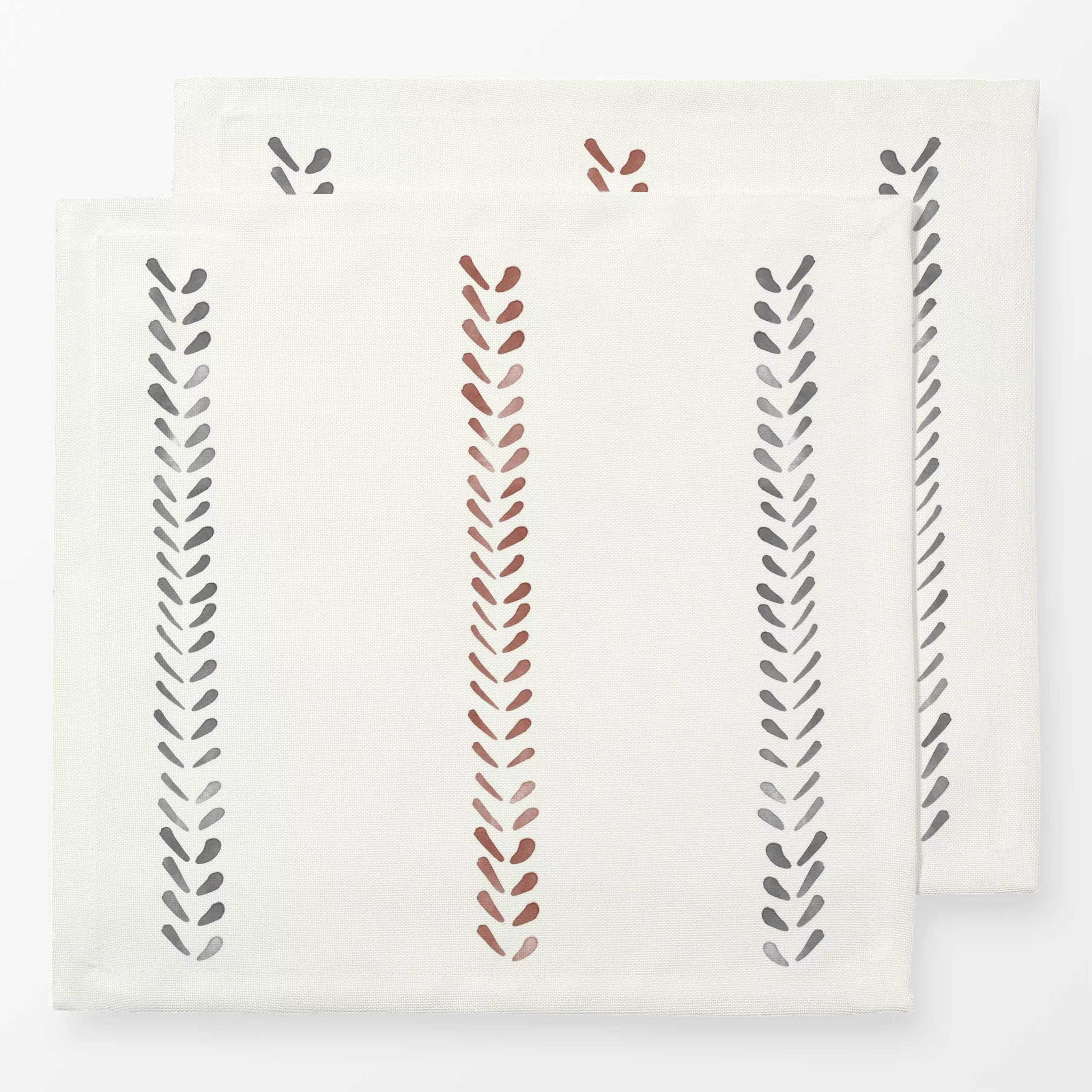 Servietten Cottage Herbst Painted Border - Symbole & Muster, Retro & Vintage - von „Monika Strigel"; boho, minimal, Scandian...
