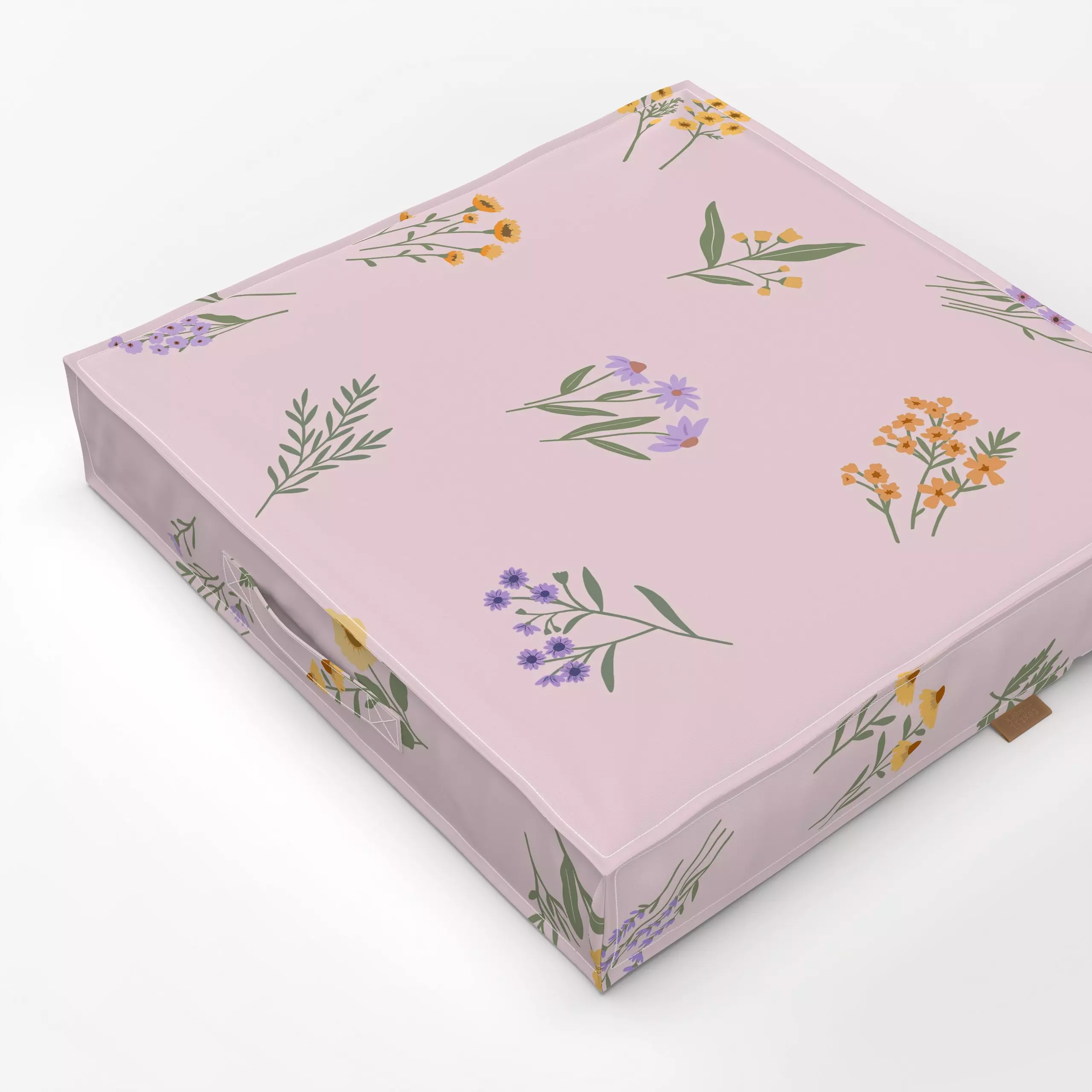 Bodenkissen Wiesenblumen rosa - Blumen & Florales - von „Studio Kesse"; rosa, Blumen, Garten, Blüten, Wildblumen, Sommerblum...