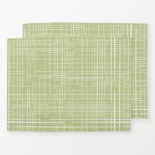 Tischset Karo hellgrün