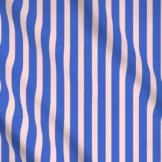 Meterware Blue Blush Vertical Stripes