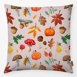 Kissen Herbstliebe Muster - nude
