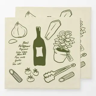 Servietten Pesto
