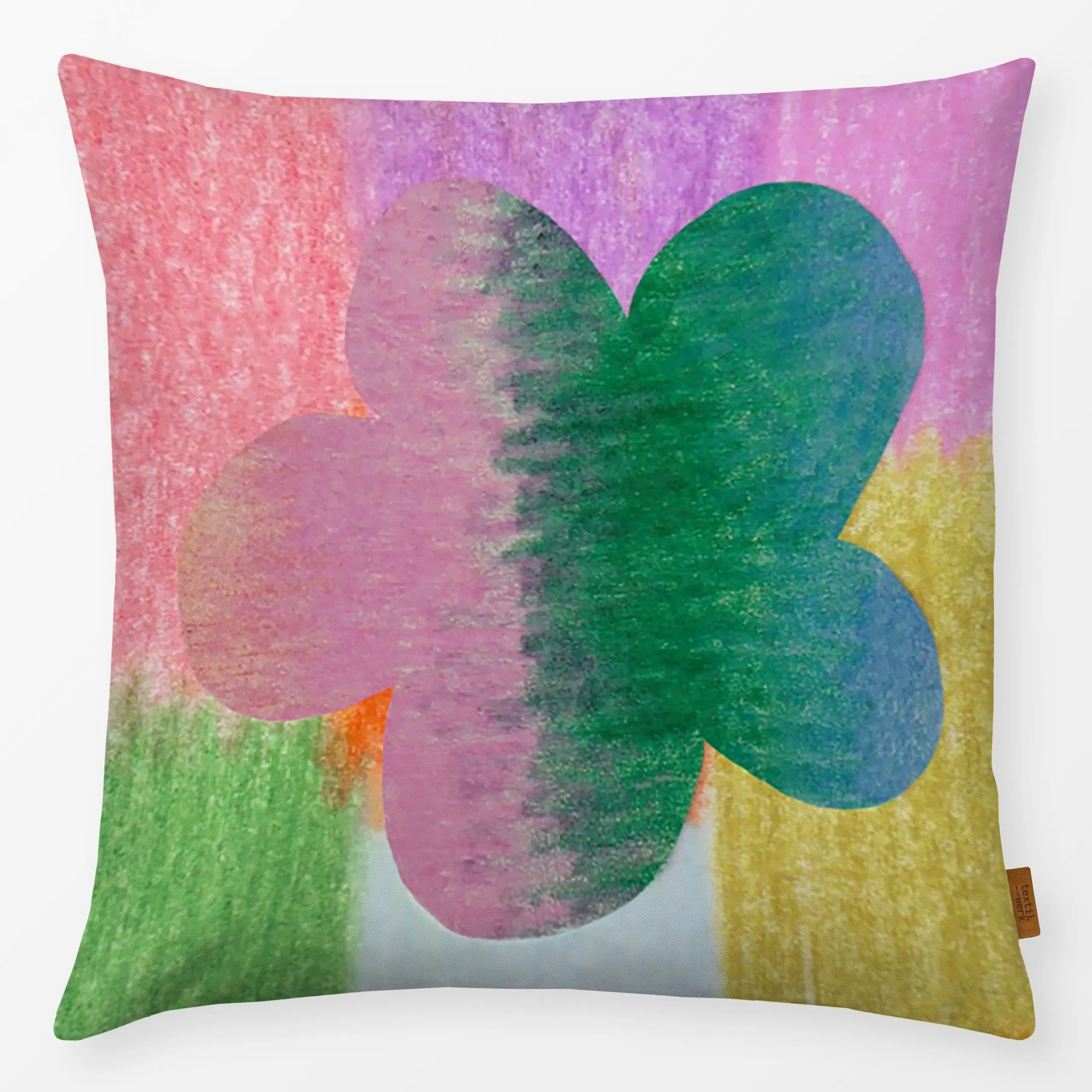 Kissen Frühling Art Blume - Frühling, Symbole & Muster, Ostern - von „Iris Knabenschuh Textildesign"; boho, Blumen, Blüten, ...