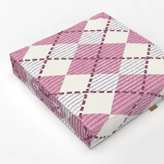 Bodenkissen AlpenChic Raute Argyle Pastel