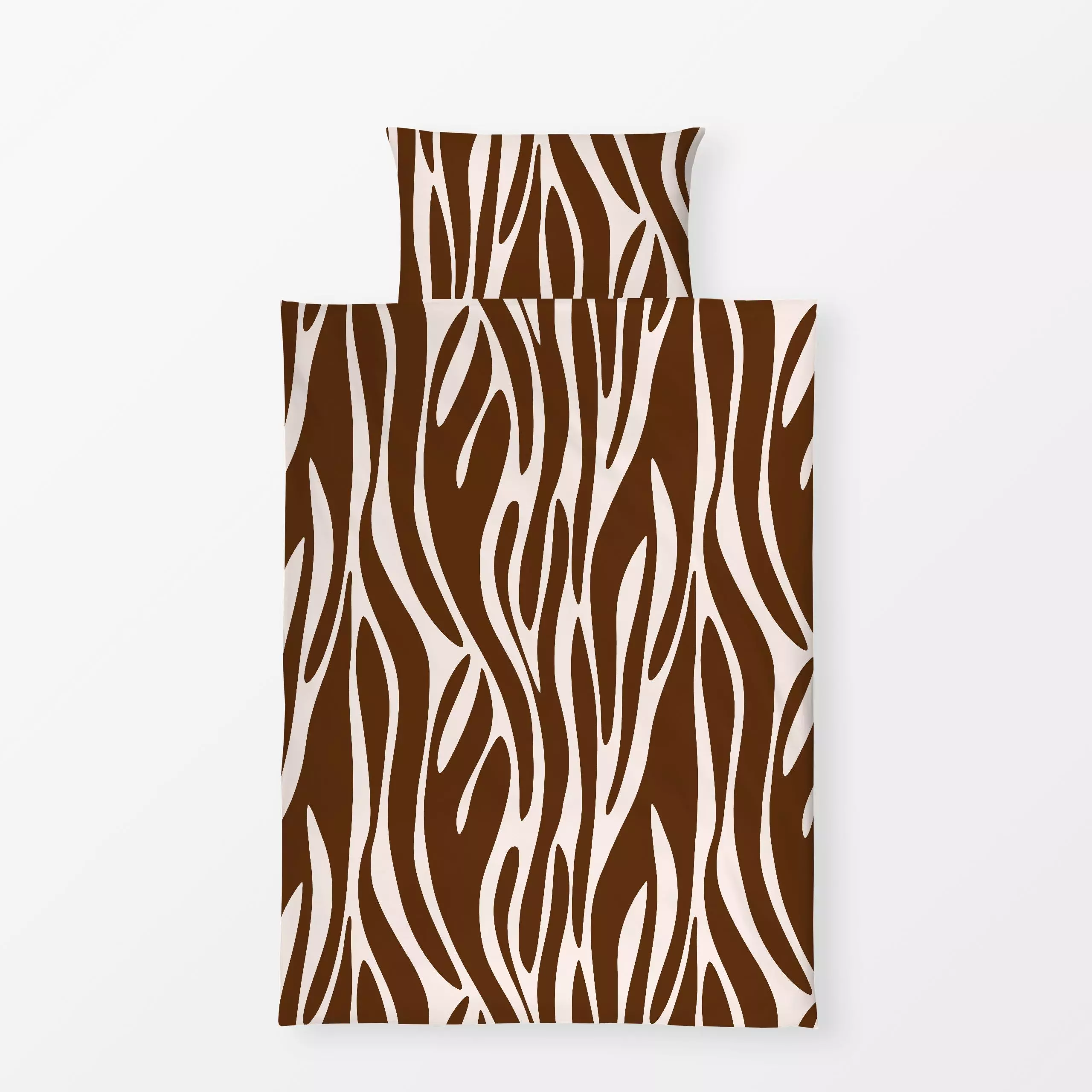 Bettwäsche Zebra Brown - Tiere, Safari & Dschungel - von „Studio ROSAGRAU"; boho, Kissen, Zebra, Wildtiere, dschungel, braun...