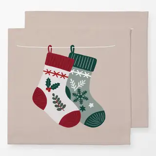 Servietten Weihnachten Socken
