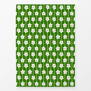 Geschirrtücher Blumenmuster Grün