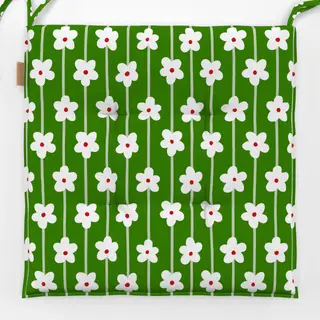 Sitzkissen Blumenmuster Grün