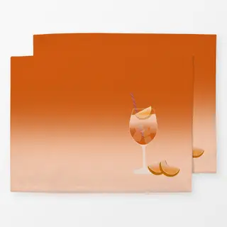 Tischset Spritz Verlauf Orange